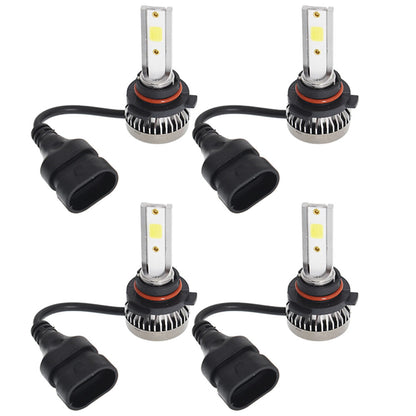 munirater 9005 + 9006 3200W 520000LM Combined LED Headlight High Beam/Low Beam LED Bulbs 6000K White 4 Bulbs Replacement for Car, SUV, ATV, VAN, Pickup Truck, Bus, Wagon, Motorcycle etc