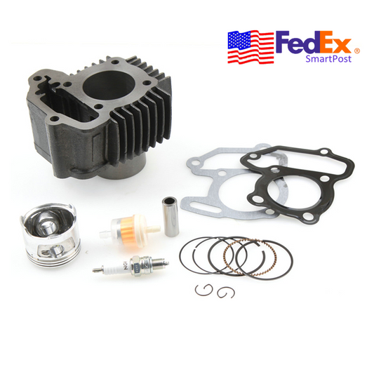 munirater 80cc Cylinder Piston Gasket Rebuild Kit Replacement for Yamaha YFM80 Badger Raptor 80 Moto 4 55X-11610-00-00