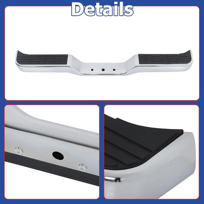 Chrome Steel Rear Step Bumper Assembly for Toyota Pickup DLX 1989-1995