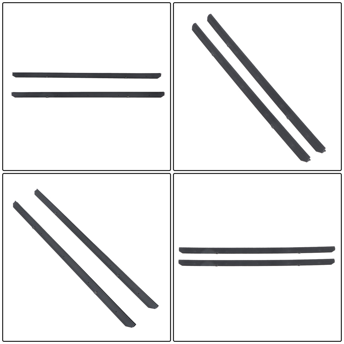 Inner & Outer Window Belt Sweep Kit for 1982-1993 Chevrolet S10 Pickup, 4-Piece
