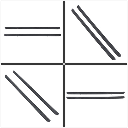 Inner & Outer Window Belt Sweep Kit for 1982-1993 Chevrolet S10 Pickup, 4-Piece