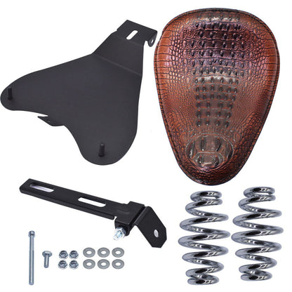 munirater Motocycle Brown Spring Seat with Seat Base Replacement for Honda Shadow Spirit ACE VT 1100 750