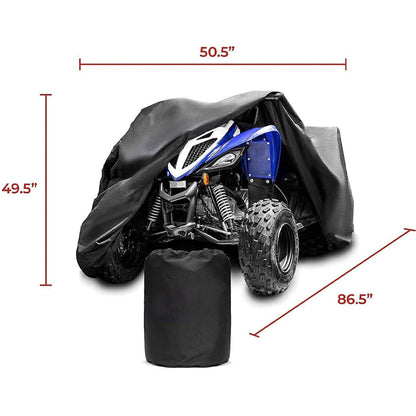 Heavy Duty Oxford 4 Wheeler Cover 86.5 x 50.5 x 49.5in Replacement for Most 4 Wheeler