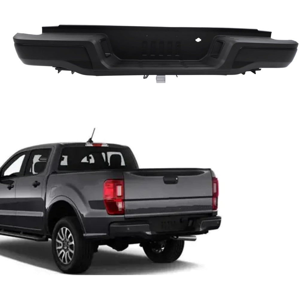Black Steel Rear Step Bumper for Ford Ranger 2019-2023, FO1103225