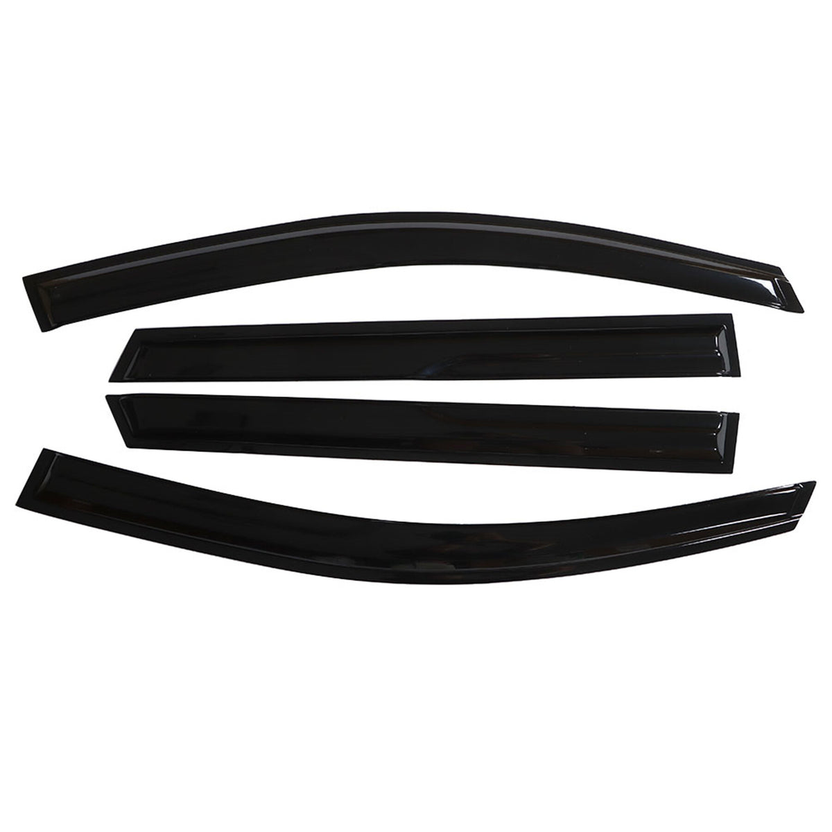 munirater Side Window Visors Rain Guard Wind Vent Shade Deflector Replacement for 2008-2017 Journey