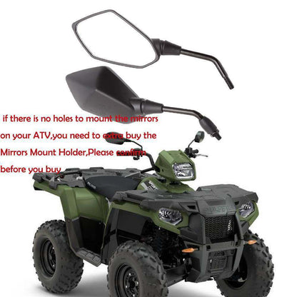 munirater ATV Rear View Side Mirrors Replacement for Polaris Sportsman 400 450 500 550 570 700 800 850