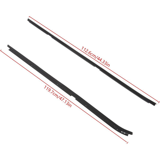 Window Weatherstrip Kit for 1982-1987 Buick Regal, 4-Piece, Black & Chrome