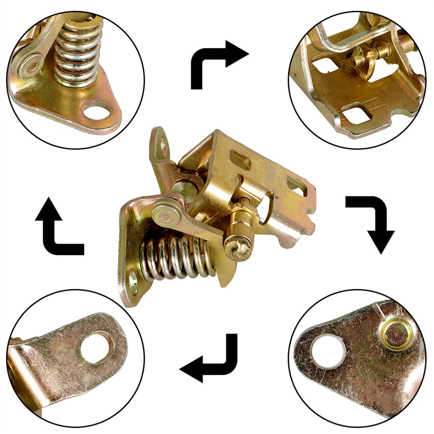 munirater Car Left Side Lower Door Hinge Assy Front or Rear Replacement for Compass Patriot Caliber 5115713AJ