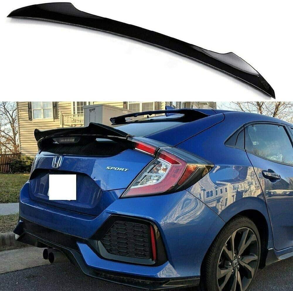 munirater Glossy Black Rear Duckbill Trunk Spoiler Wing Replacement for 2016-2021 Honda Civic