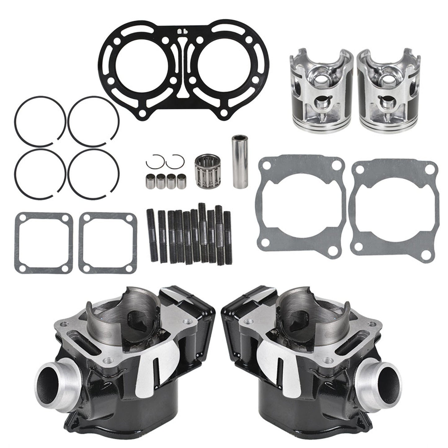 munirater Cylinder Piston Gasket Top End Rebuild Kit Replacement for Banshee 350 1987-2006