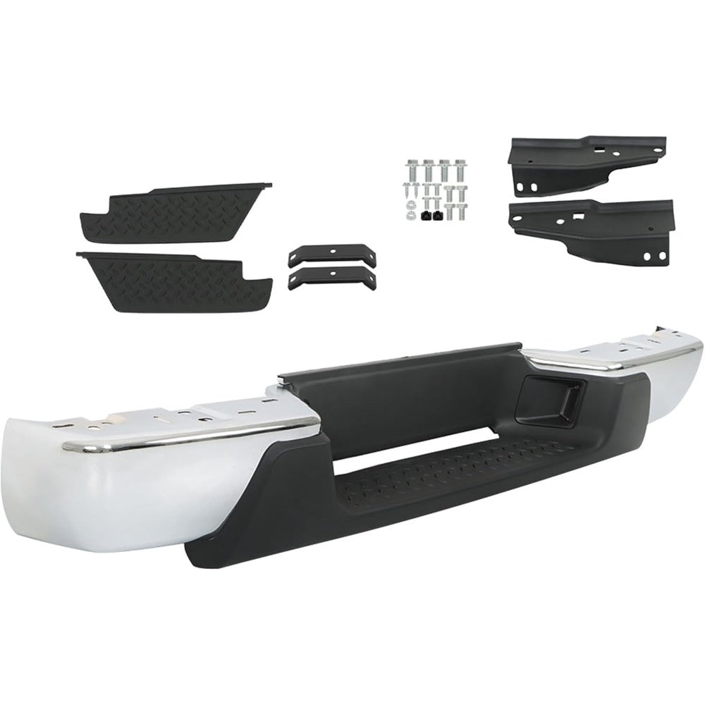 Chrome Steel Rear Step Bumper for Chevrolet Colorado & GMC Canyon 2004-2007, GM1103145