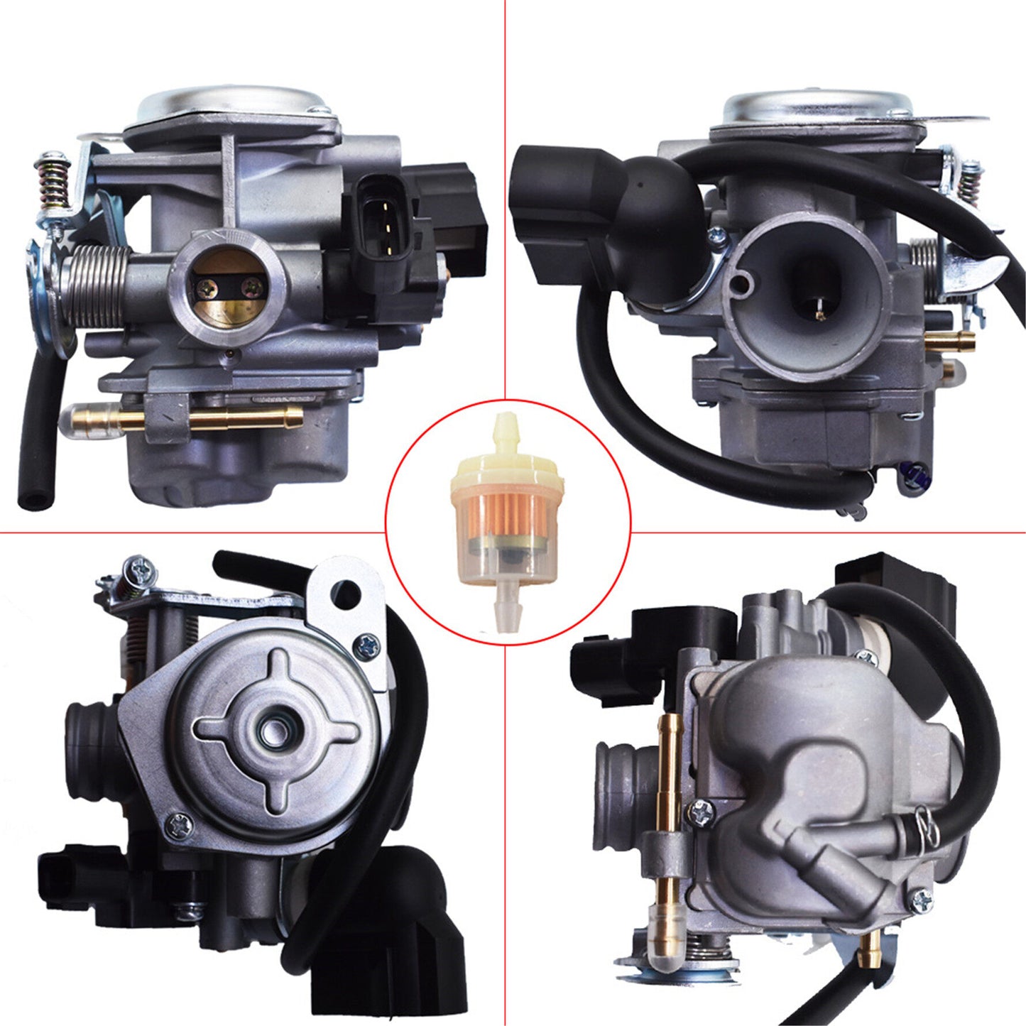 munirater Carburetor Carb Assembly Replacement for 2008-2019 Honda Ruckus NPS50 NPS 50 NPS50S Carb 16100-GGA-672 16046-GEV-003