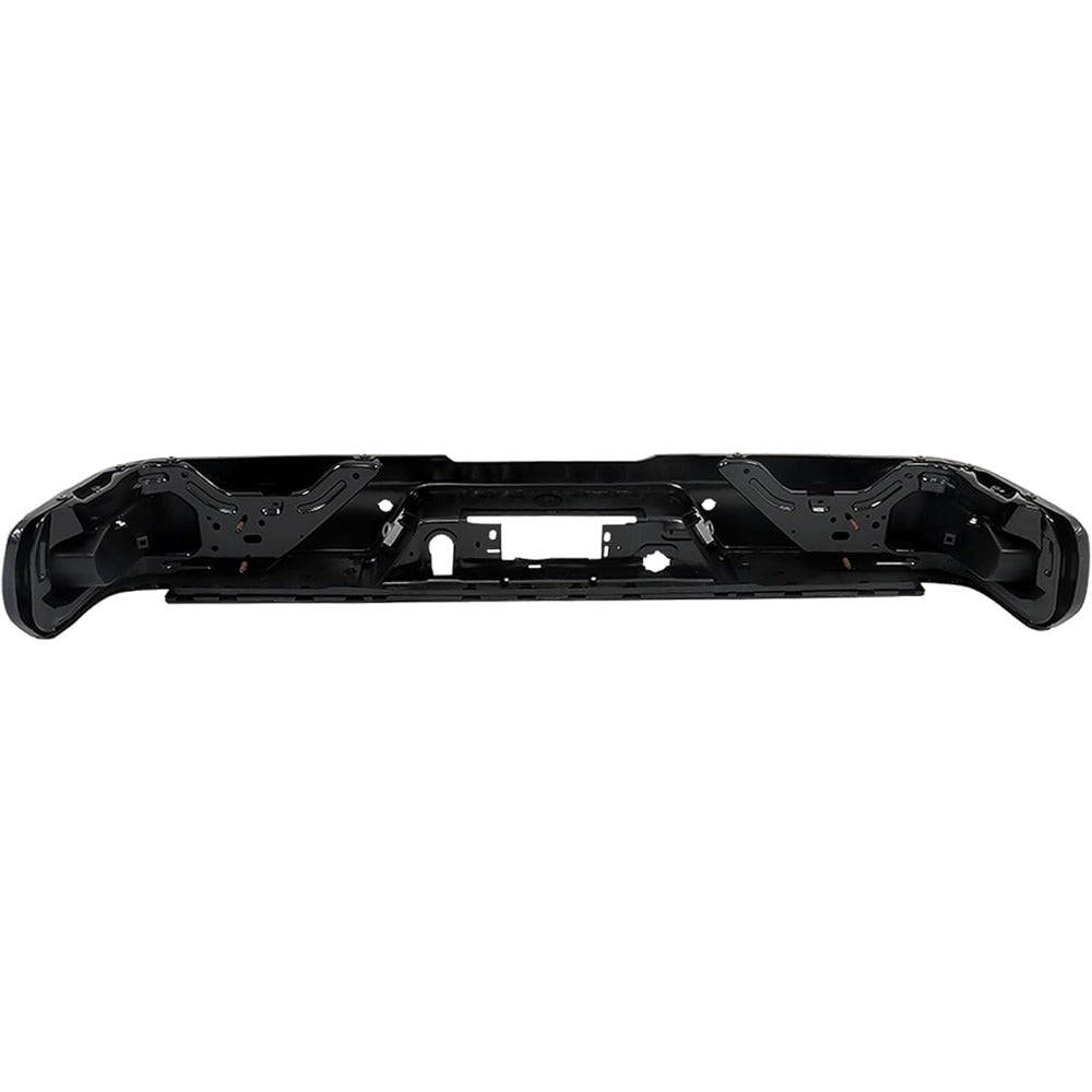 Primed Rear Step Bumper Assembly for Chevrolet Silverado 1500 & GMC Sierra 1500 2019-2023, with Sensor Holes