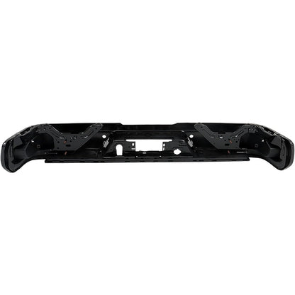 Primed Rear Step Bumper Assembly for Chevrolet Silverado 1500 & GMC Sierra 1500 2019-2023, with Sensor Holes
