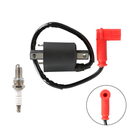 munirater Golf Cart Ignition Coil and Spark Plug Replacement for Gas G2 1985-1991 G5 1990-1995 J38-82310-20-00 JF2-82310-00-00 99999-02368-00