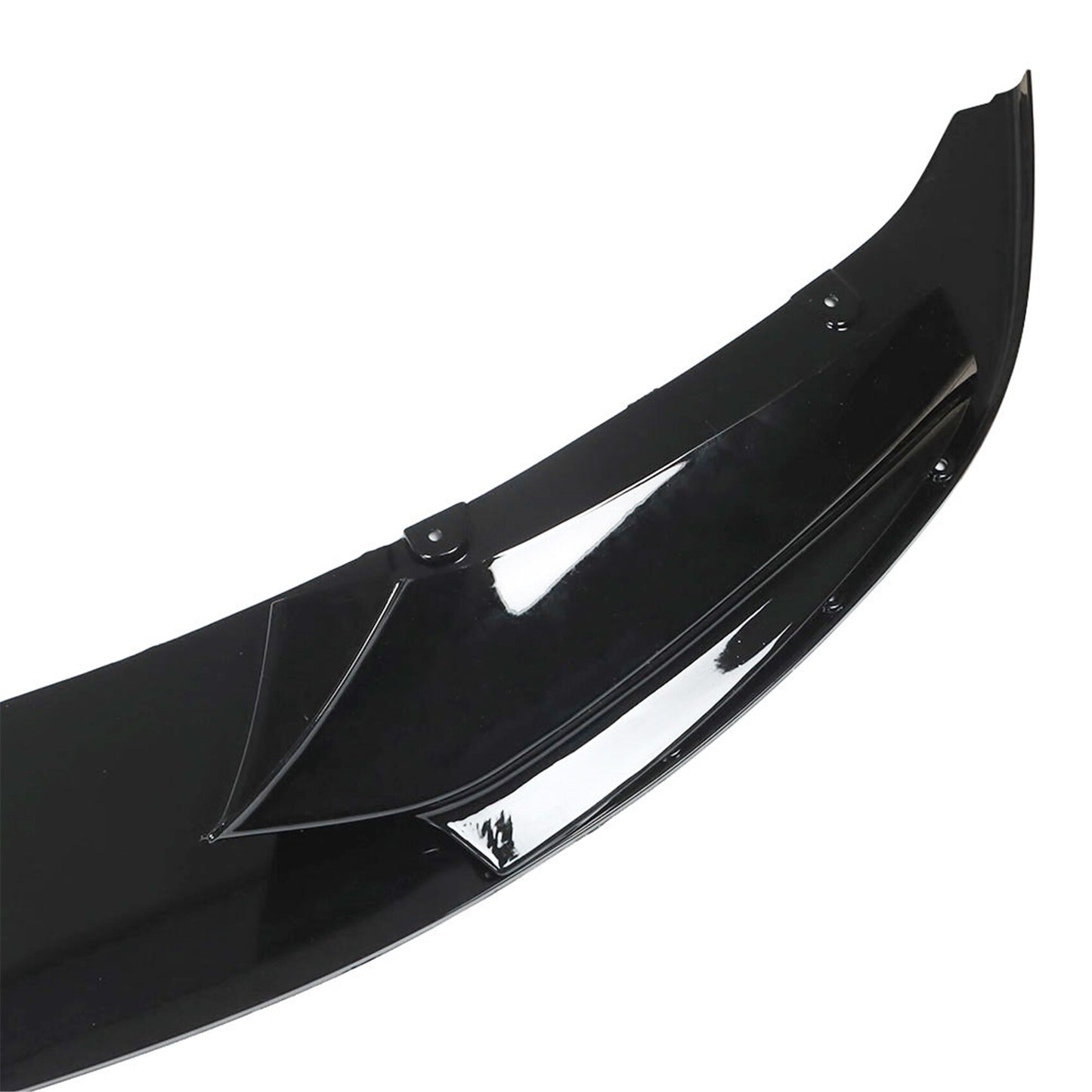 munirater Car Glossy Black Front Lip Bumper Spoiler Kit Replacement for 2011-2016 F10 5 Series M Sport