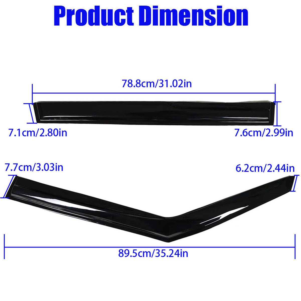 munirater Side Window Visor Vent Rain Guard Deflector Replacement for 2008-2013 Kia Soul
