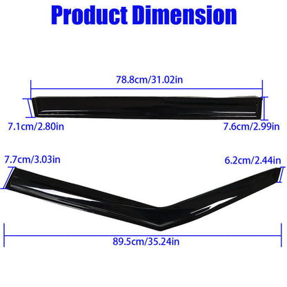 munirater Side Window Visor Vent Rain Guard Deflector Replacement for 2008-2013 Kia Soul
