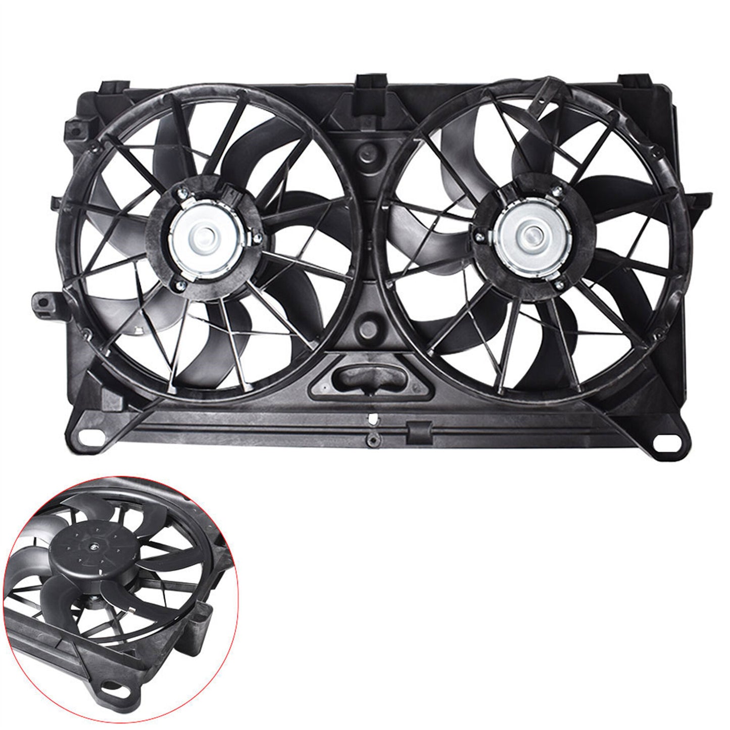 munirater Radiator Cooling Fan Assembly Replacement for 2005-2007 Escalade/Silverado/Avalanche/Sierra 1500/2500/3500 GM3115212 622230 620-652 89023365 89023366