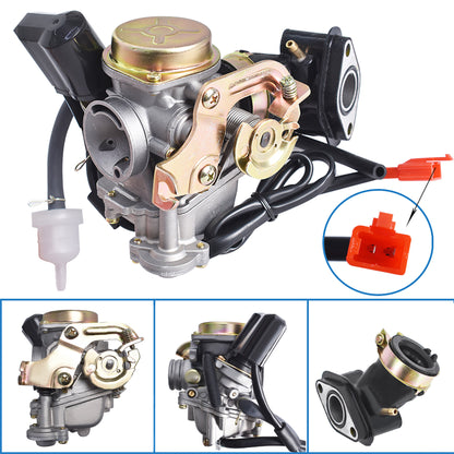 munirater Carburetor Big Bore Carb Replacement for GY6 50cc 100cc 139QMB 139QMA Scooter Moped ATV