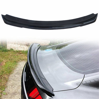 munirater Painted Glossy Black Rear Trunk Spoiler Wing Replacement for 2015-2021 Mustang Coupe Models Track Pack Style