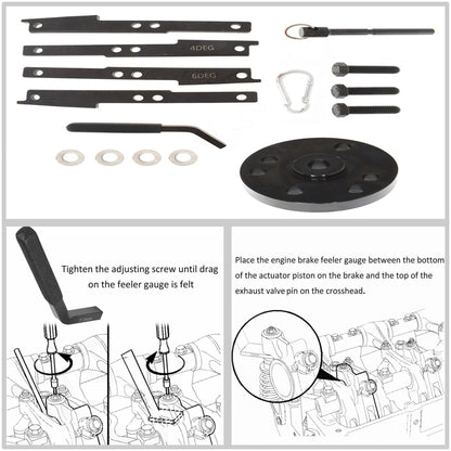 munirater Cam Timing Tool Cam Gear Puller Tool Kit Injector Cam Puller Tool Replacement for 2007-2017 ISX Engines Steel 3163021 3163069 3163530 3163020