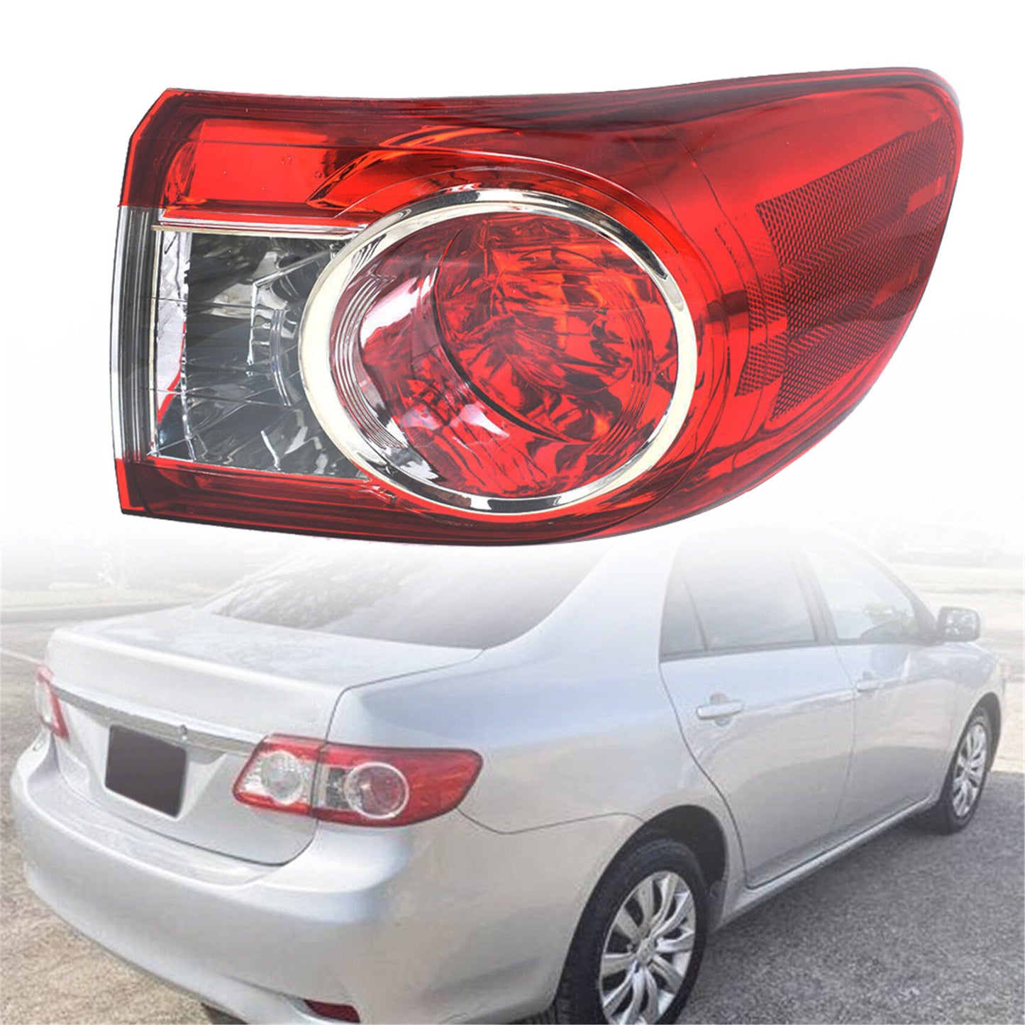 munirater Rear Right Passenger Side Brake Tail Lights Replacement for 2011-2013 Toyota Corolla 8155002580 TO2805111