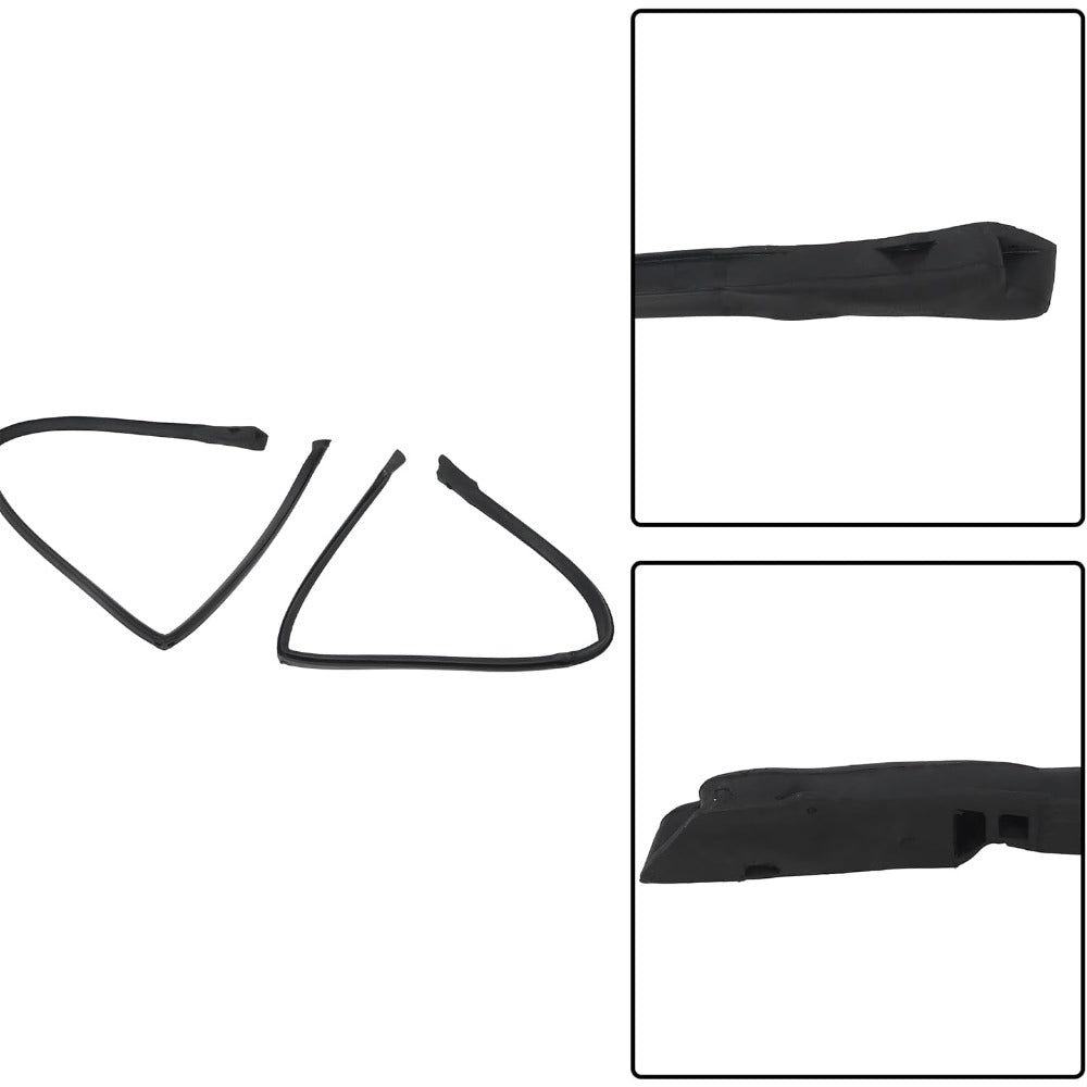 Roof Rail Weatherstrip Seals for 1978-1987 GMC Caballero & Chevrolet El Camino, Pair