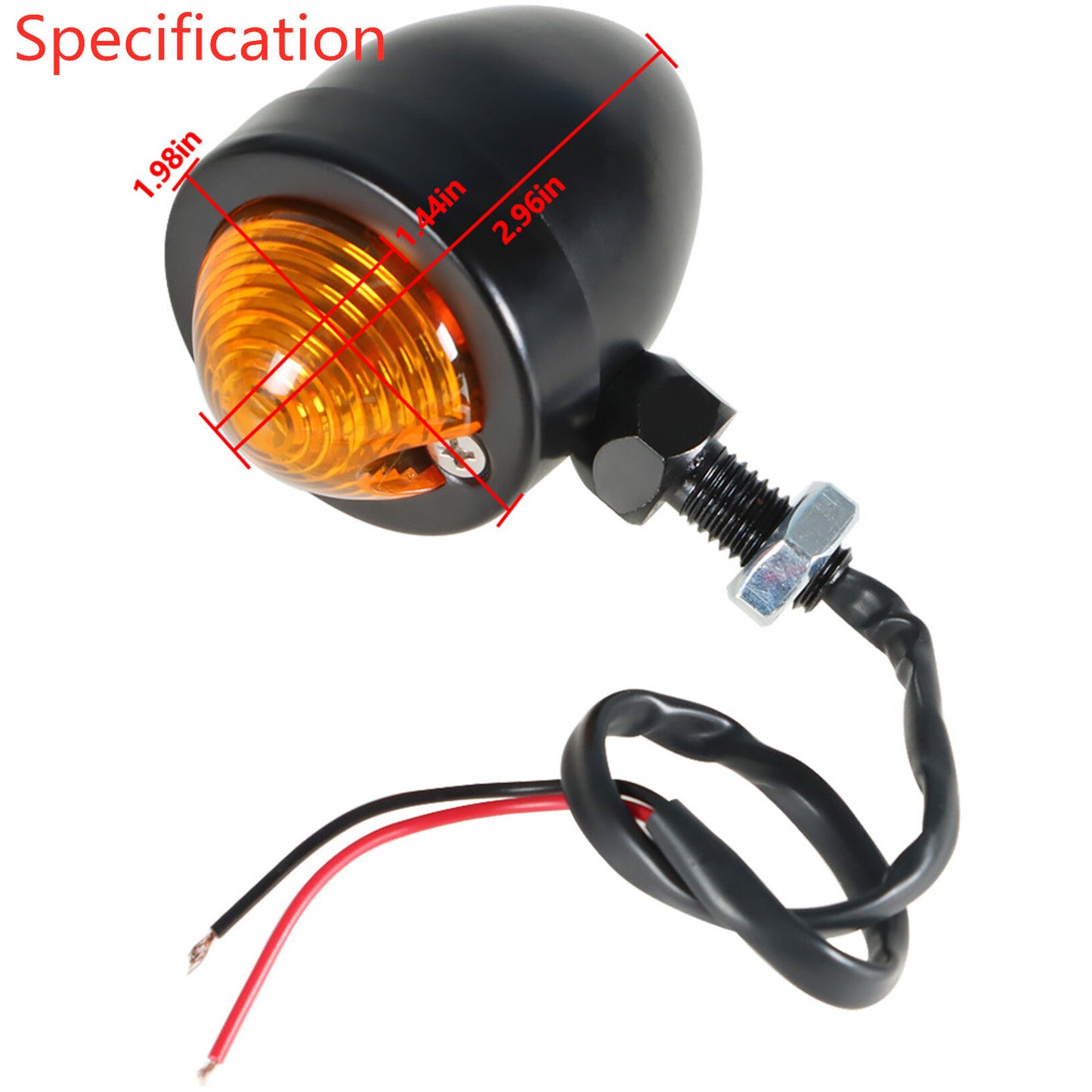 munirater Black Motorcycle Passing Driving Projector Spot Fog Lamp with Turn Signal Lights Replacement for 2002-2009 Honda VTX