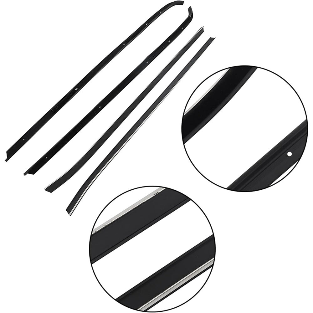 Rubber Window Weatherstrip Kit for 1970-1981 Camaro & Firebird, 4-Piece