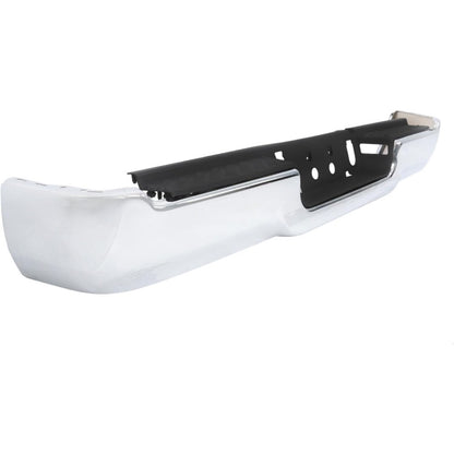 Chrome Rear Bumper Face Bar and Step Pad Kit for Ram 2500 / 3500 2019-2024