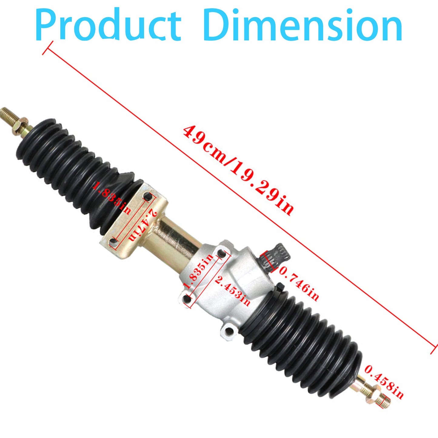 munirater Steering Rack Pinion Gear Box Assembly Kit Replacement for Ranger XP 900 2013-2019 / Ranger 900 2017 2018 1823902