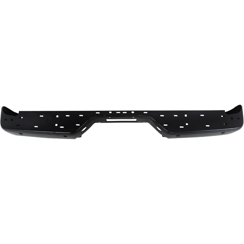Black Steel Rear Bumper Face Bar for Nissan Titan XE 2007-2010 / S 2011-2015, 850309FM0G