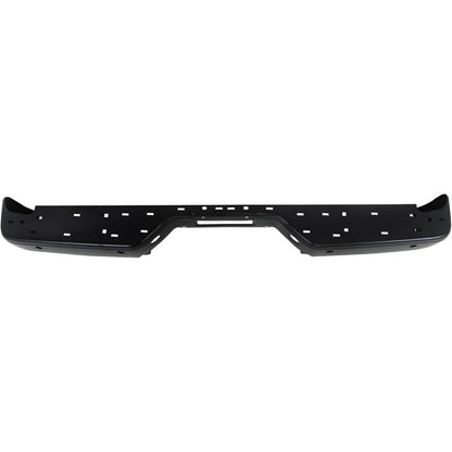 Black Steel Rear Bumper Face Bar for Nissan Titan XE 2007-2010 / S 2011-2015, 850309FM0G