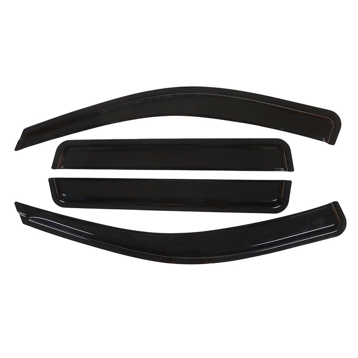 Munirater Side Window Visor Vent Rain Guard Black Acrylic Replacement for 1999-2004 Grand Cherokee