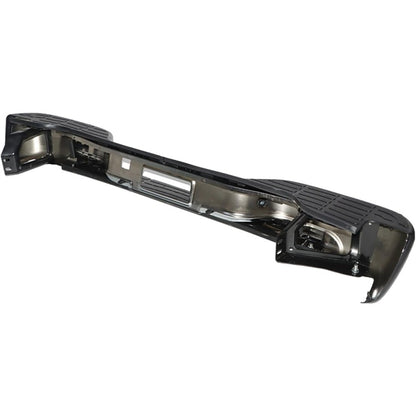 Black Steel Rear Step Bumper Assembly for Chevrolet Tahoe & GMC Yukon 2000-2006, GM1101115