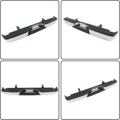 Chrome Steel Rear Step Bumper for Nissan Titan 2004-2015, NI1103109