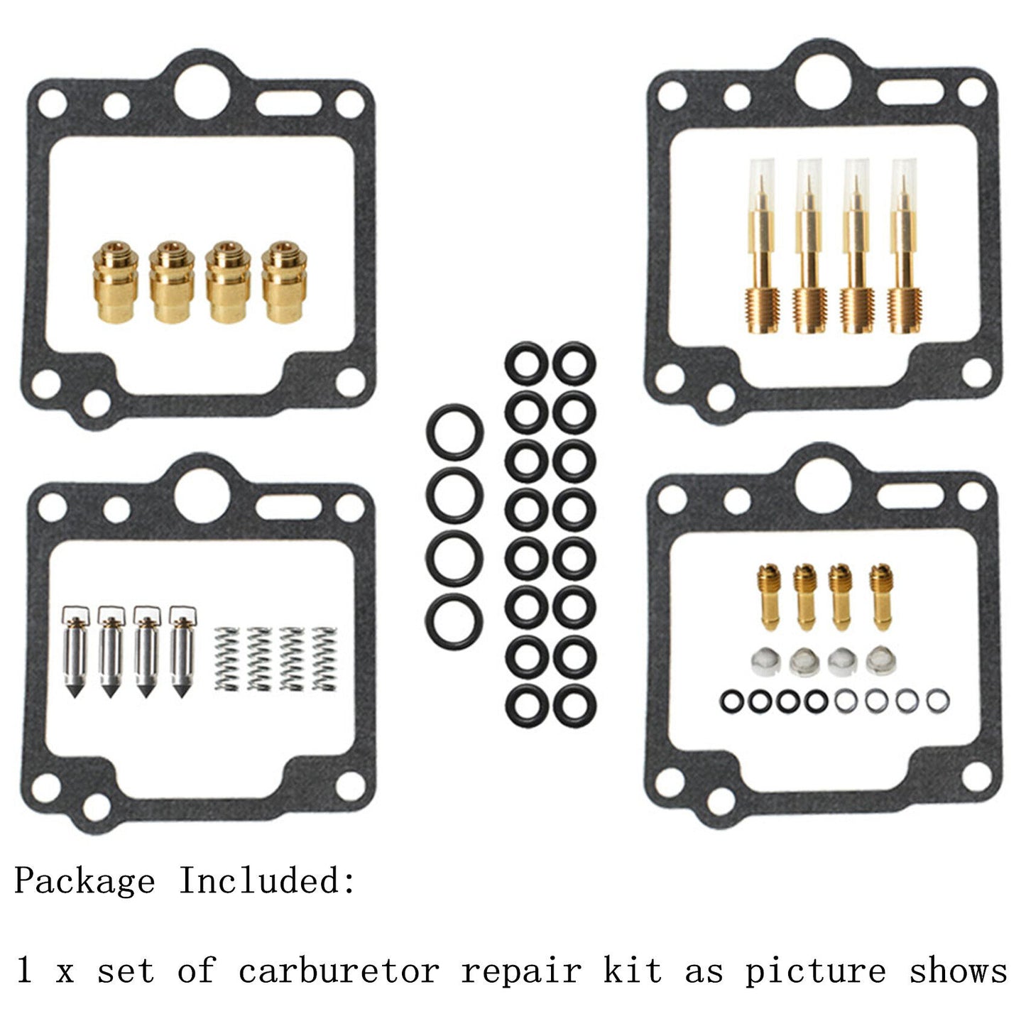 munirater 4Pcs Carburetor Repair Kit Rebuild Set Replacement for Yamaha XJ700X XJ 700 XJ700 MAXIM X