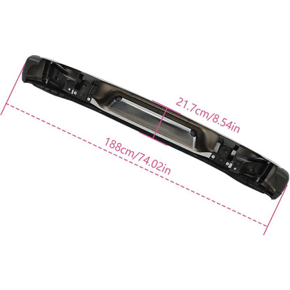 Chrome Rear Step Bumper for Chevrolet Express & GMC Savana 1996-2021, without Sensor Holes