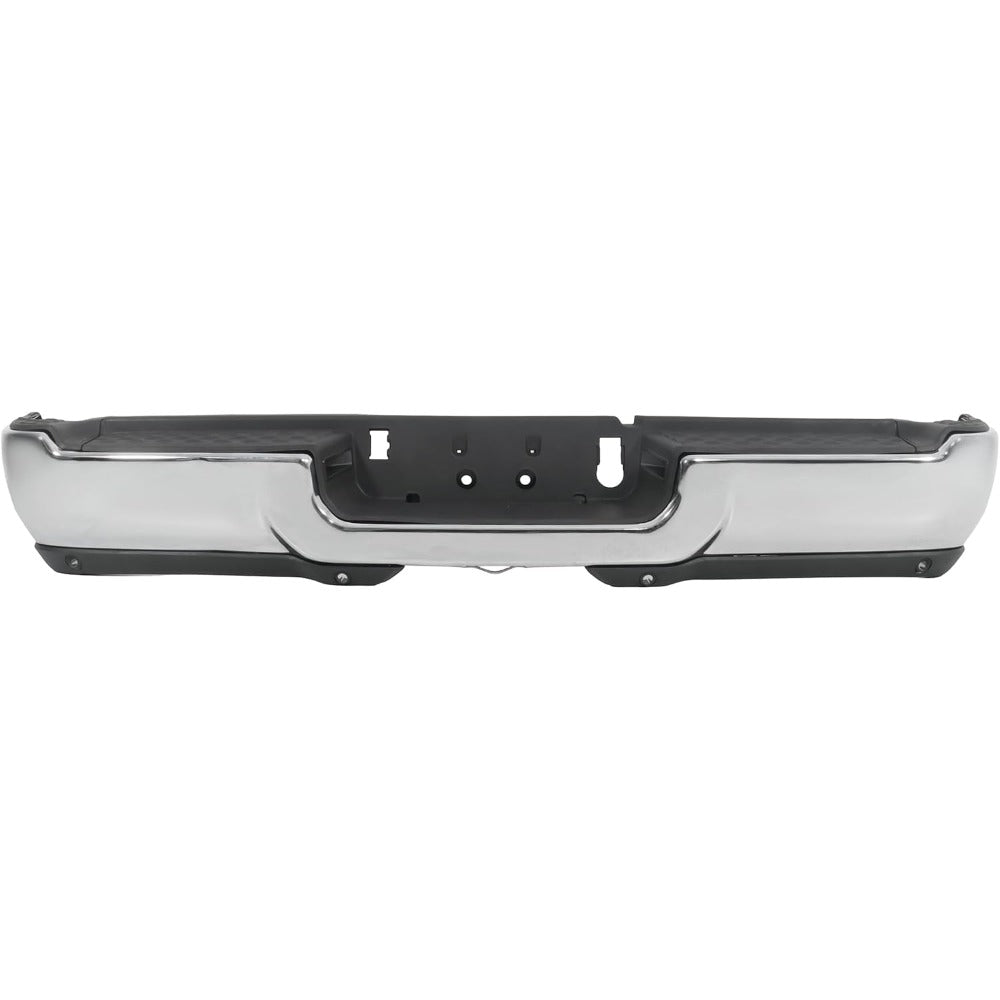 Chrome Rear Step Bumper for Ram 2500 2019-2024, with Sensor Holes, without Light Openings, CH1103184