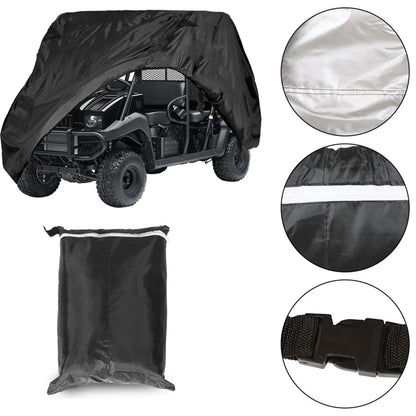 UTV 2-Seater Storage Cover Side by Side Replacement for Kawasaki Mule 4000 4010 Trans SE Utility Vehicle Trailable Storage Cover