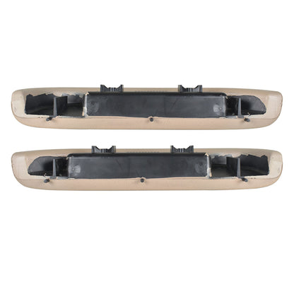 munirater Beige Front Car Door Armrest Pull Handle Cover Driver & Passenger Side Replacement for 1996-2002 Express Savana Van 12376621 12376622