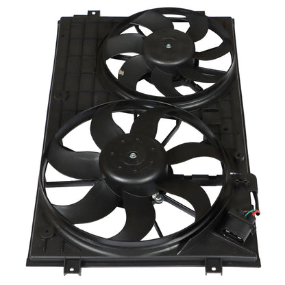 munirater Engine Dual Radiator Condenser Cooling Fan Replacement for 2005-2010 Vw Jetta