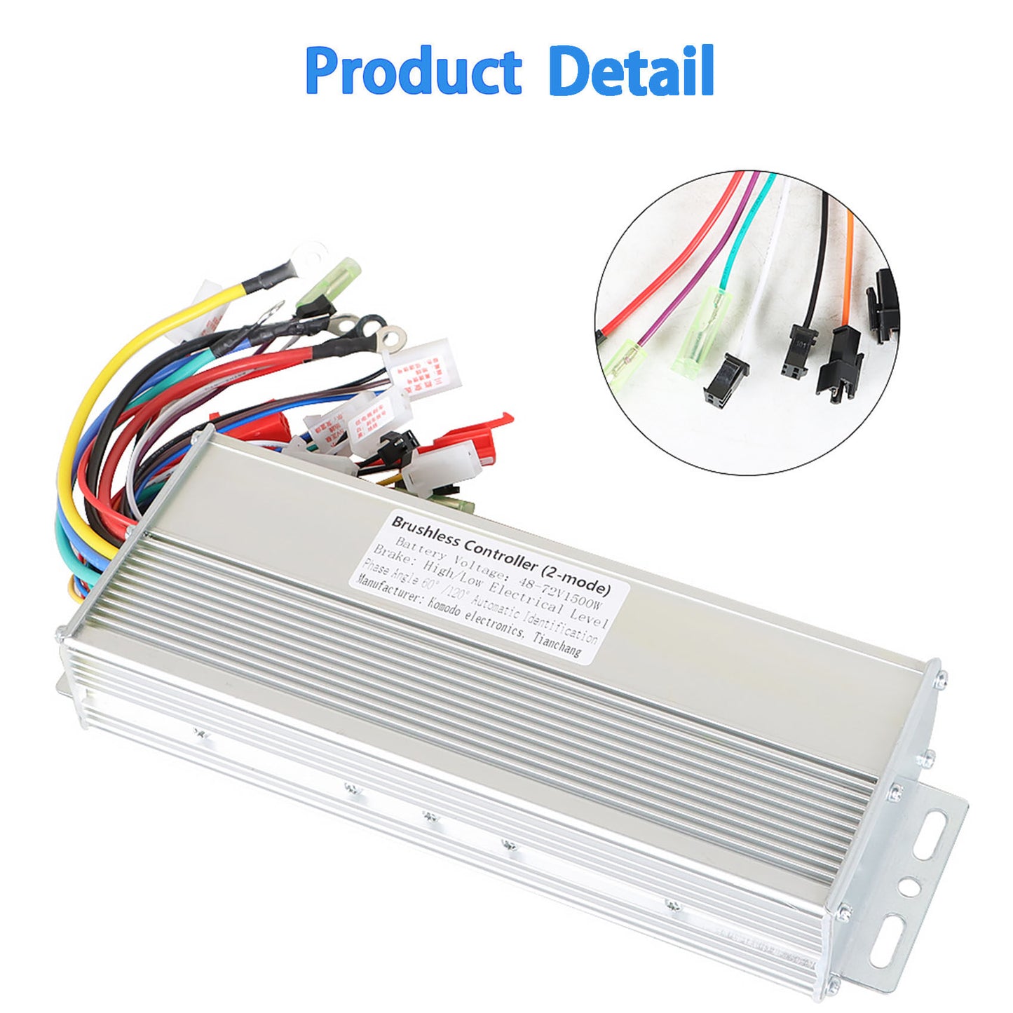 munirater 48/72V 1500W Brushless DC Motor Speed Cntroller Replacement for Electric Bike