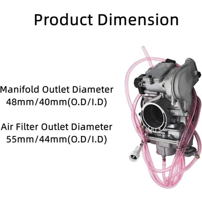 ATV Carburetor with Fuel Filter for 2004-2009 Yamaha YFZ450