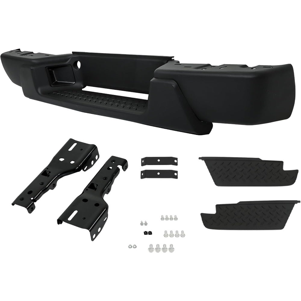 Black Steel Rear Step Bumper for Chevrolet Colorado & GMC Canyon 2008-2012, GM1103157