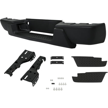 Black Steel Rear Step Bumper for Chevrolet Colorado & GMC Canyon 2008-2012, GM1103157