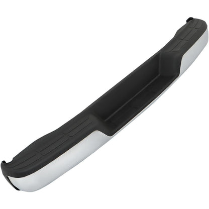 Chrome Rear Step Bumper for Chevrolet Express & GMC Savana 1996-2021, without Sensor Holes
