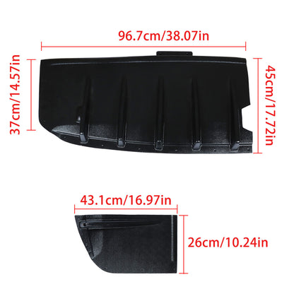 Car Rear Bumper Lip Diffuser Splitter Black JDM Sport Style Replacement for 2004 2005 2006 2007 Impreza WRX STI Sedan