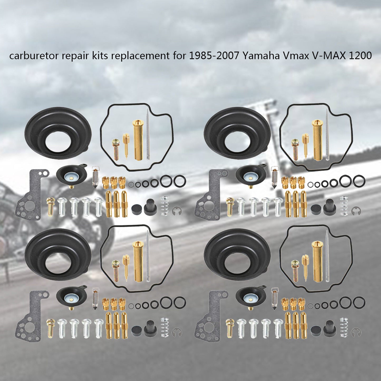 munirater Carburetor Repair Kit Diaphragm Air Cut-off Valve Replacement for Vmax V-MAX 1200